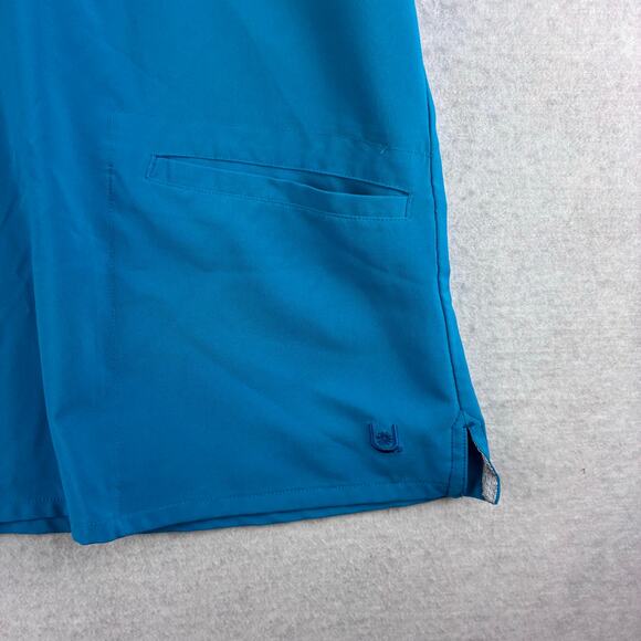 Urbane Performance Scrub Top Women's XL Teal Blue V Neck Medical Uniform Nurse - Picture 9 of 11